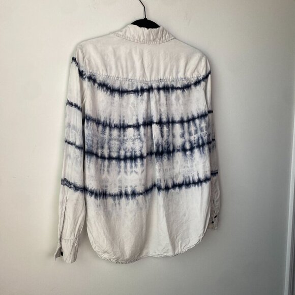 Bella Dahl Womens Flowy Tie Dye Button Down Shirt XS Coastal Cowgirl Boho - Picture 5 of 12